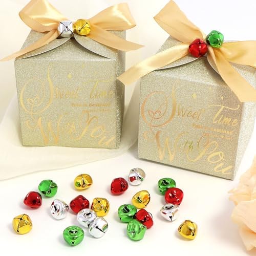 120 Pcs Jingle Bells DIY Christmas Decorations