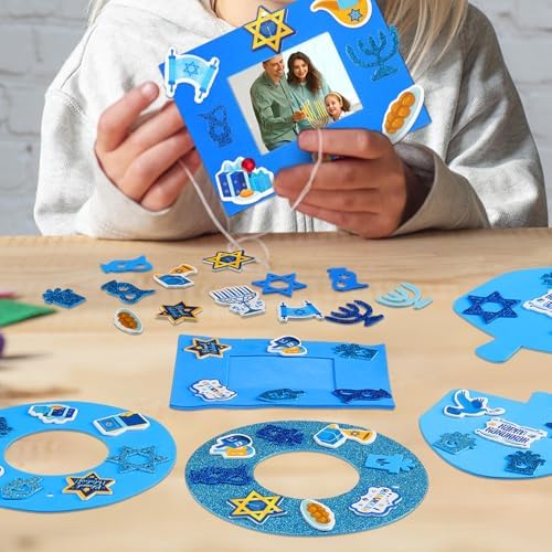 Yeaqee 448 Pcs Hanukkah Foam Stickers Set