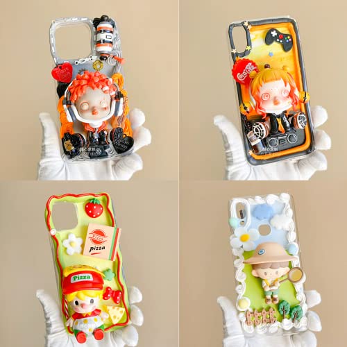 ASTRYAS 9PCS Art Glue Cream DIY Phone Case Kit