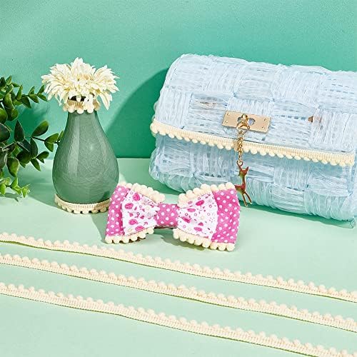 PH PandaHall 25 Yards Pom Pom Fringe Trim for Sewing