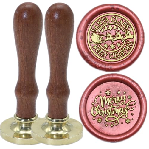 Santa Claus Wax Seal Stamp Set 2 Pcs