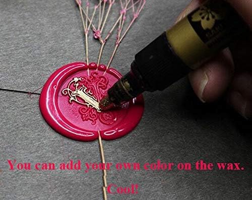 CTEB Custom Two Letters Monogram Heart Wreath Wax Seal Stamp Kit