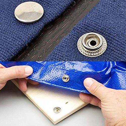 Arokimi Snaps Kit Boat Cover Canvas Screws Buttons Fasteners 60pcs