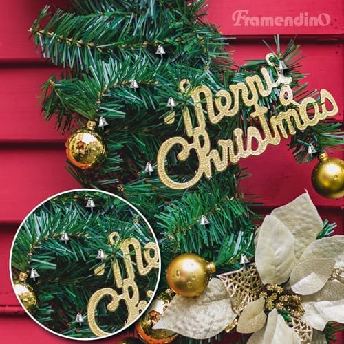 Framendino 200 Pack Silver Mini Jingle Bells