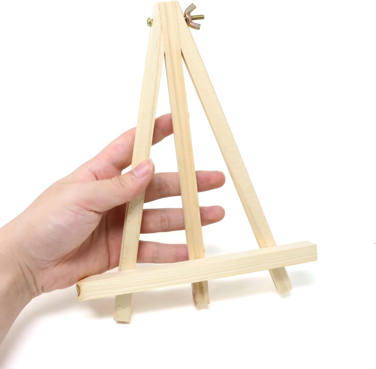Honbay 2PCS Adjustable Mini Wood Easels
