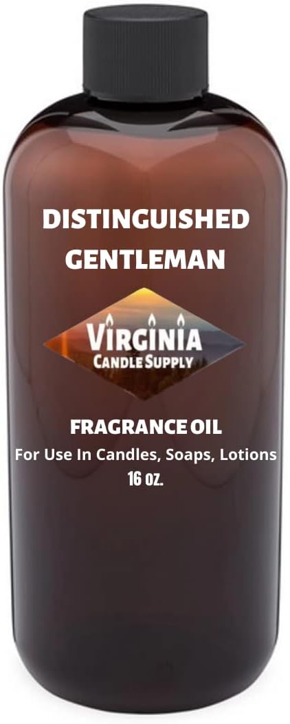 Virginia Candle Supply Distinguished Gentleman Fragrance Oil 16 Oz