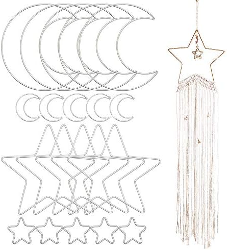 20 Pcs Metal Hoop Rings for Macrame Dream Catcher DIY Crafts
