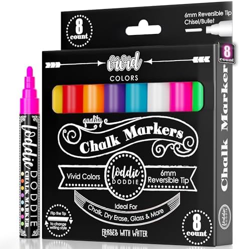 Loddie Doddie Liquid Chalk Markers 8 Pack