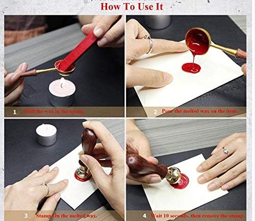 CTEB Custom Wax Seal Stamp Wood Handle Set