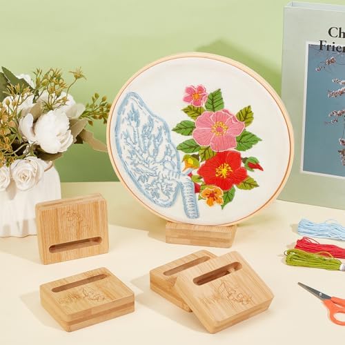 OLYCRAFT 6Pcs Embroidery Hoop Display Stand