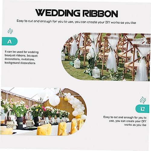 DIY Craft Gauze Ribbon Mesh Wedding Aisle Runner Decor