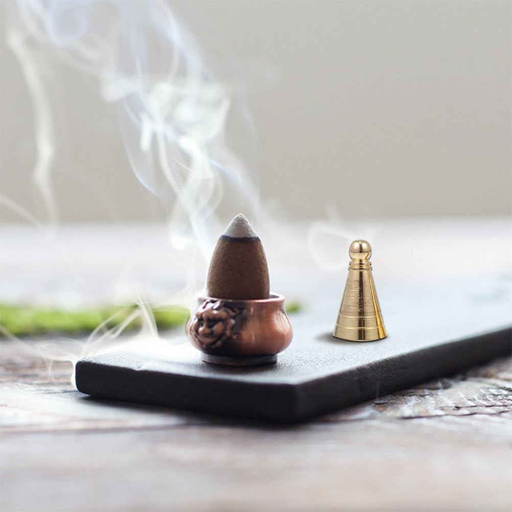 Garneck 8 Pcs Brass Incense Cone Molds DIY Shaping Tools