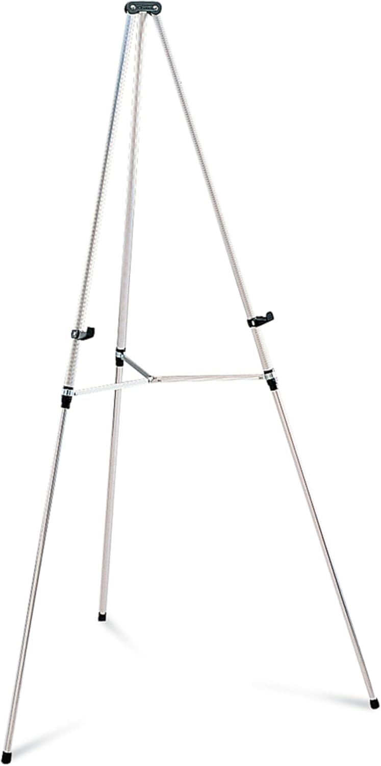Quartet Aluminum Lightweight Telescoping Display Easel Silver