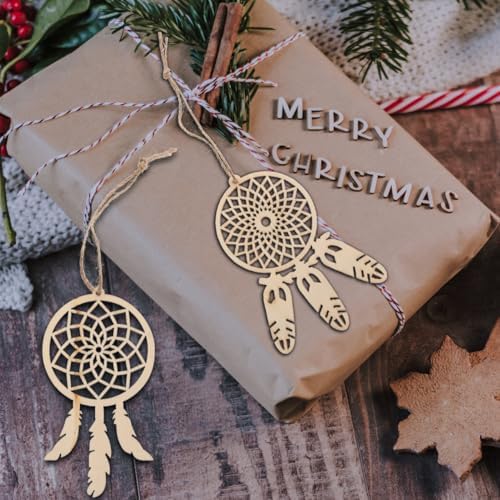 EXCEART Unfinished Wood Dream Catcher 40Pcs