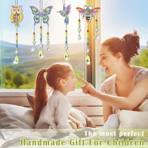4pcs Diamond Painting Kit for Kids Ages 8-12