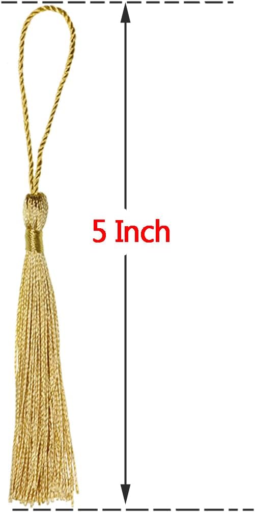 Tupalizy Mini Soft Tassels with Loop for Crafts and Jewelry