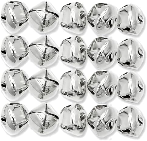 Jingle Bells Craft Bells 20mm DIY Bulk Silver