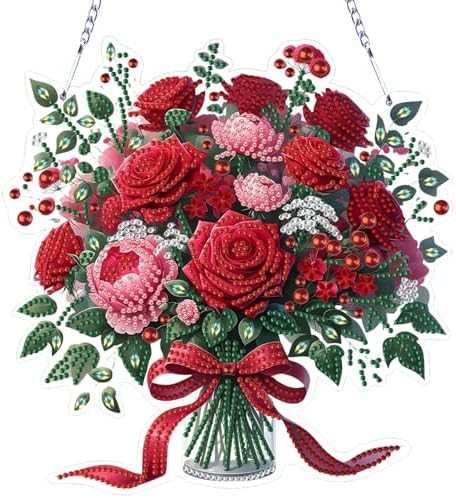 VODAPYC Rose Diamond Art Hanging Kit for Adults