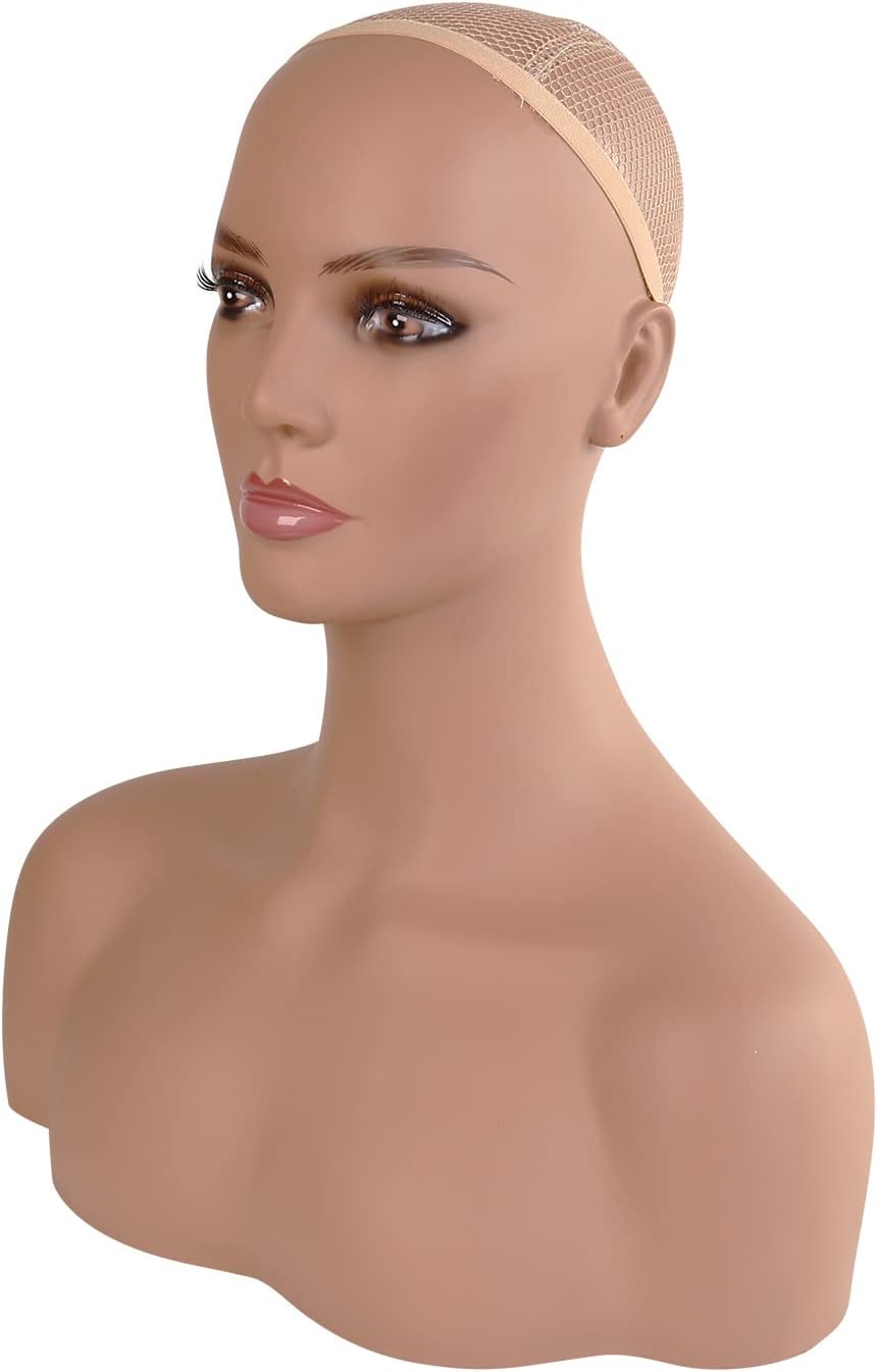 STUDIO LIMITED 17 PVC Female Mannequin Head with Shoulders