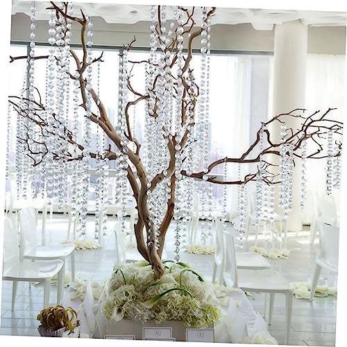 NUOBESTY 10m Bead Curtain 14mm Acrylic Clear Beads