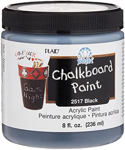 FolkArt Chalkboard Paint Black 8-Ounce Jar