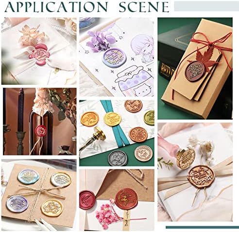 PH PandaHall Spider Web Wax Seal Stamp for Halloween and Party Invitations