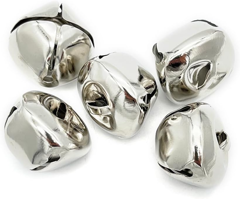 Jingle Bells Craft Bells 20mm DIY Bulk Silver