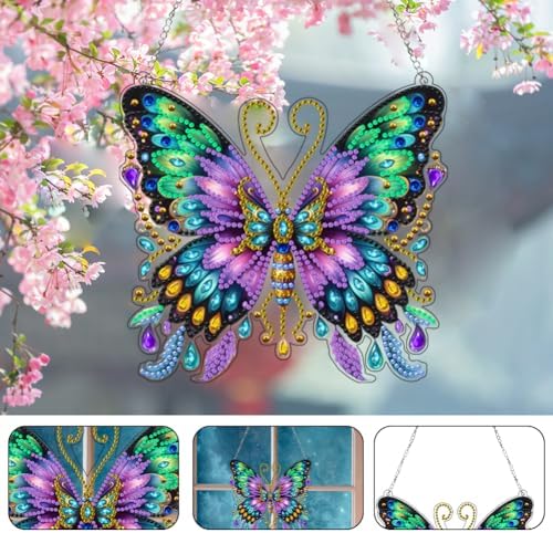 5D Diamond Art Kit for Butterfly Pendant