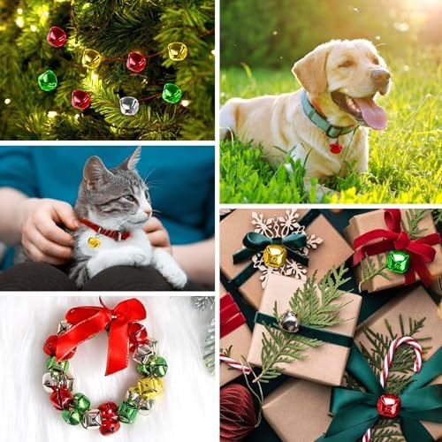 120 Pcs Jingle Bells DIY Christmas Decorations