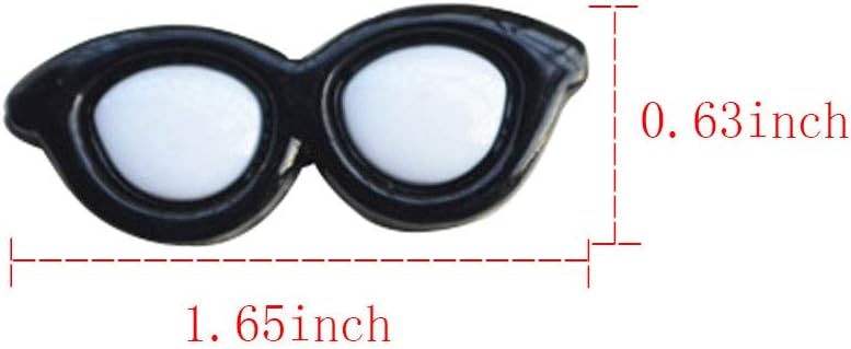 Ginyrerd 40-Piece Cartoon Mini Resin Sunglasses for DIY Crafts