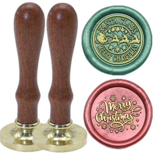 Santa Claus Wax Seal Stamp Set 2 Pcs