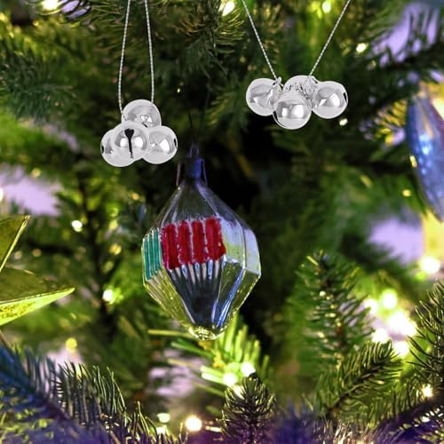 12 Inch Silver Jingle Bells 120 Pcs Craft Decor Items