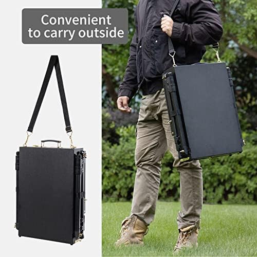 Falling in art 4 Leg French Easel Portable Sketch Box Easel Stand