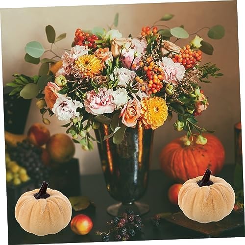Zerodeko 6Pcs Artificial Pumpkin Decorations for Halloween and Fall