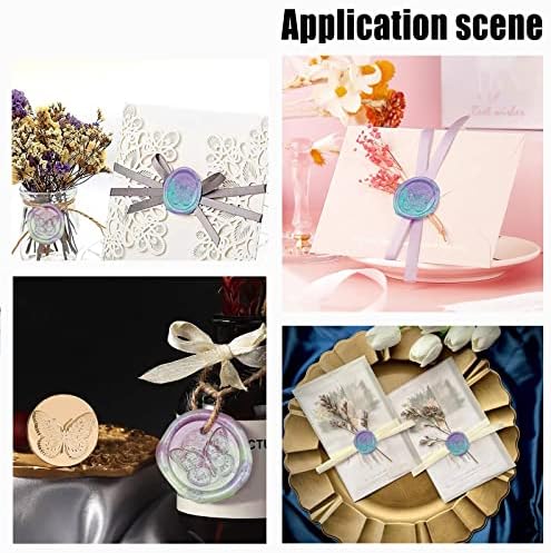 PH PandaHall Spider Web Wax Seal Stamp for Halloween and Party Invitations