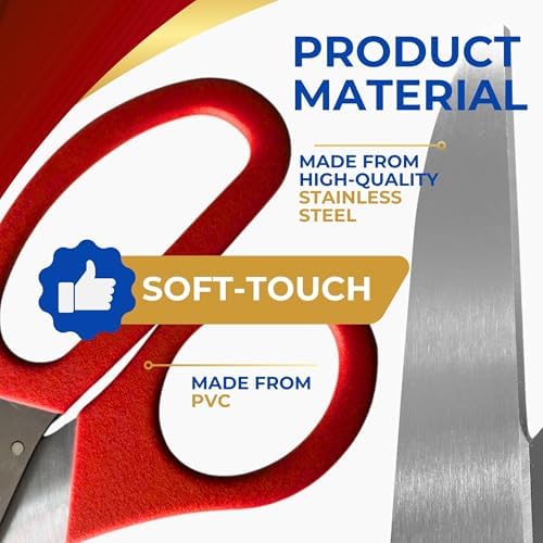 Grand Opening Ribbon Cutting Kit - Red Gold Scissors
