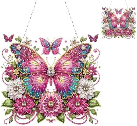 Gorgeous Flowers and Butterflies Diamond Art Kit with 5D Design