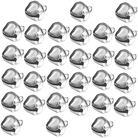 200pcs Silver Christmas Tree Bells for Holiday Decor