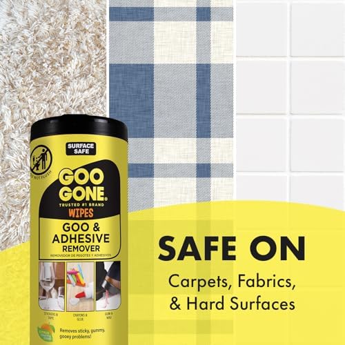 Goo Gone Adhesive Remover Wipes 2 Pack 48 Count