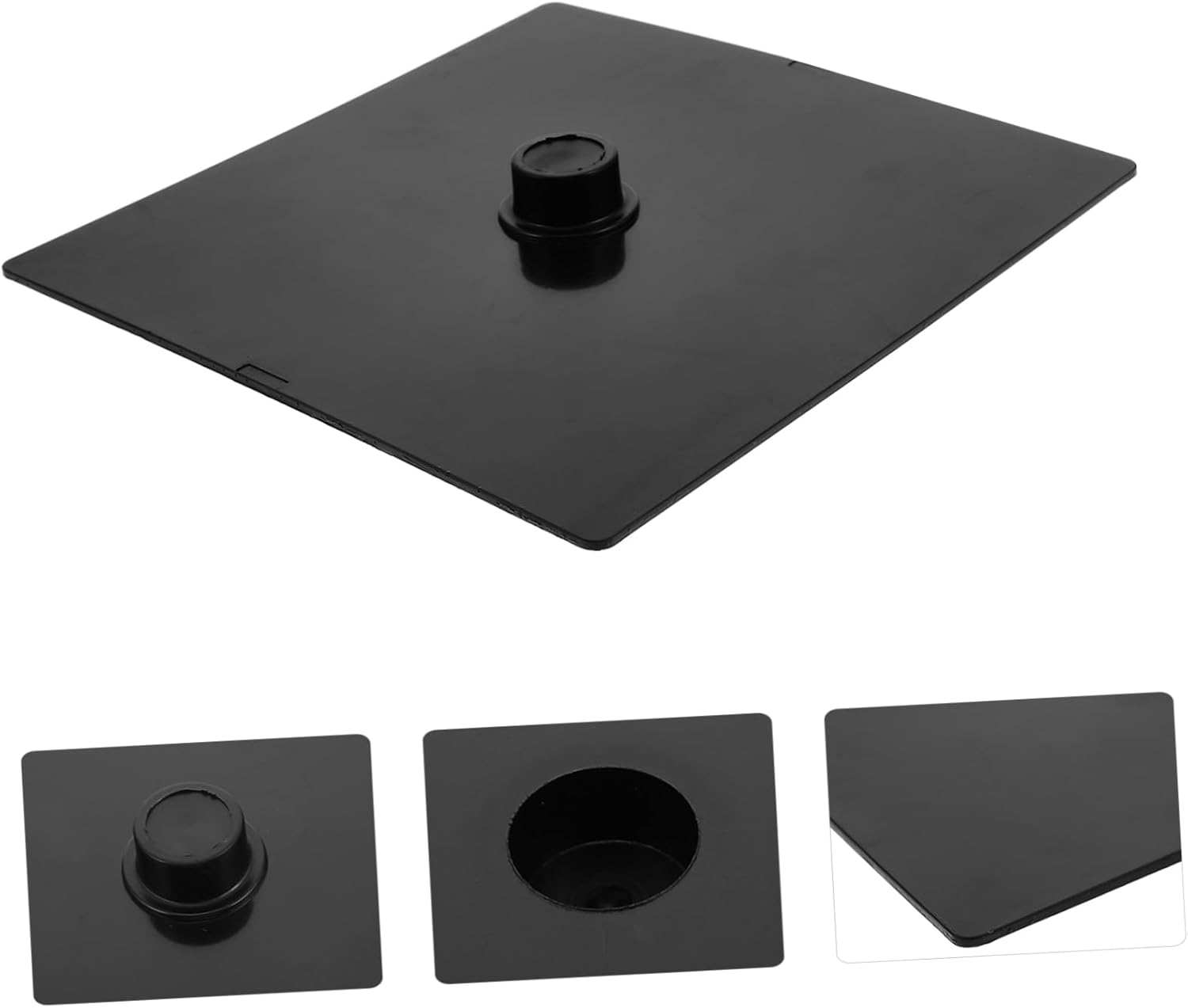 Totority DIY Sculpture Mold Base Black Pedestal Stand for Plaster Statues