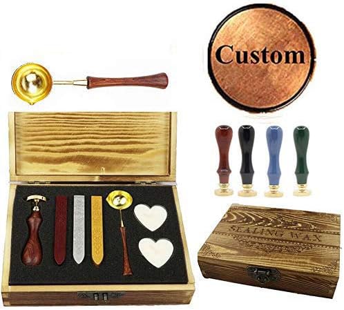 CTEB Custom Wax Seal Stamp Wood Handle Set