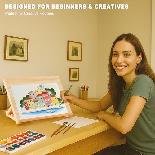 Adjustable Tabletop Easel for Painting and Sketching
