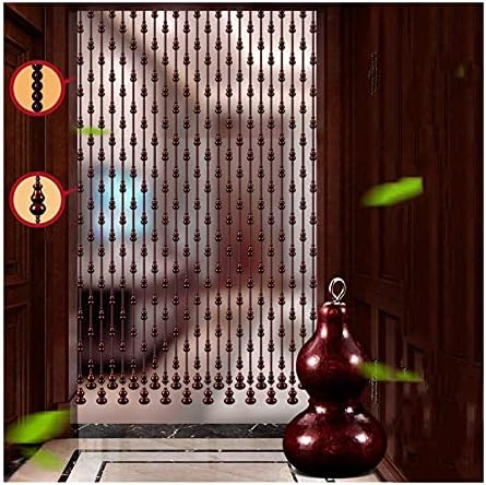 Natural Wooden Beads Door String Handmade Peach Wood Beaded Curtain
