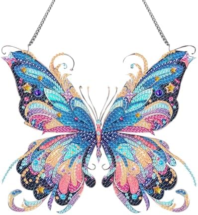 Charming Butterfly Diamond Art Kit 5D Crystal Hanging Ornament
