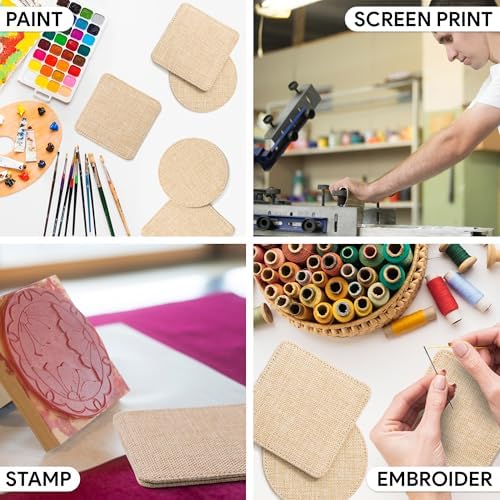 RYTOO Sublimation Coasters Bulk - Square 10 Pack