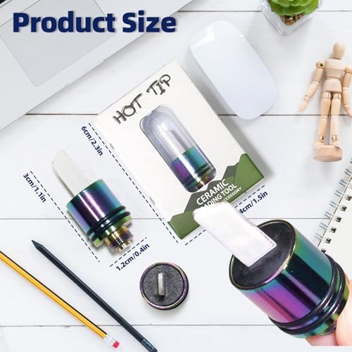 Ceramic Heating Knife Multi-Tool for Slicing Wax and Viscous Oil Rainbow