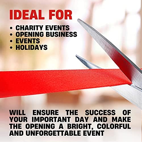 Giant Red Ribbon Cutting Ceremony Scissors 25 Inch Kit