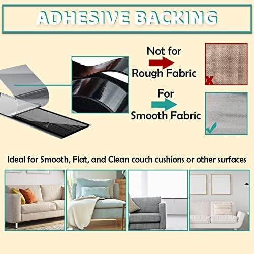 TEUVO 15cm x 2m Non Slip Cushion Pads for Sofa Mattress