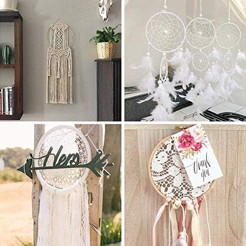 12pcs Bamboo Floral Hoop Wreath Set for DIY Crafts