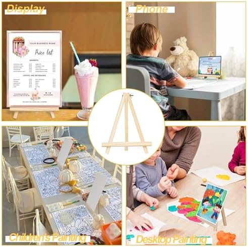 Fesorsi Mini Easels 12 Pack 9 Inch Folding Art Set